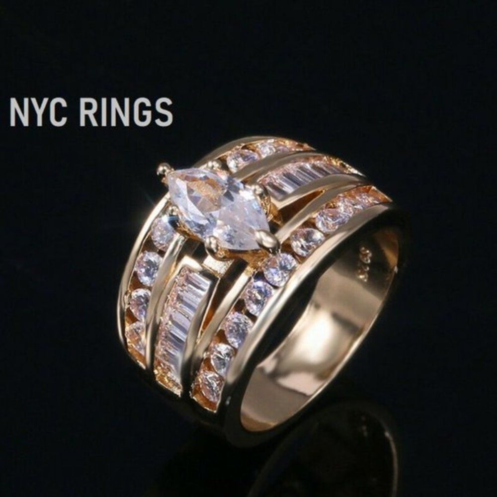 MARQUISE BRIDAL RING - Picture 5 of 6